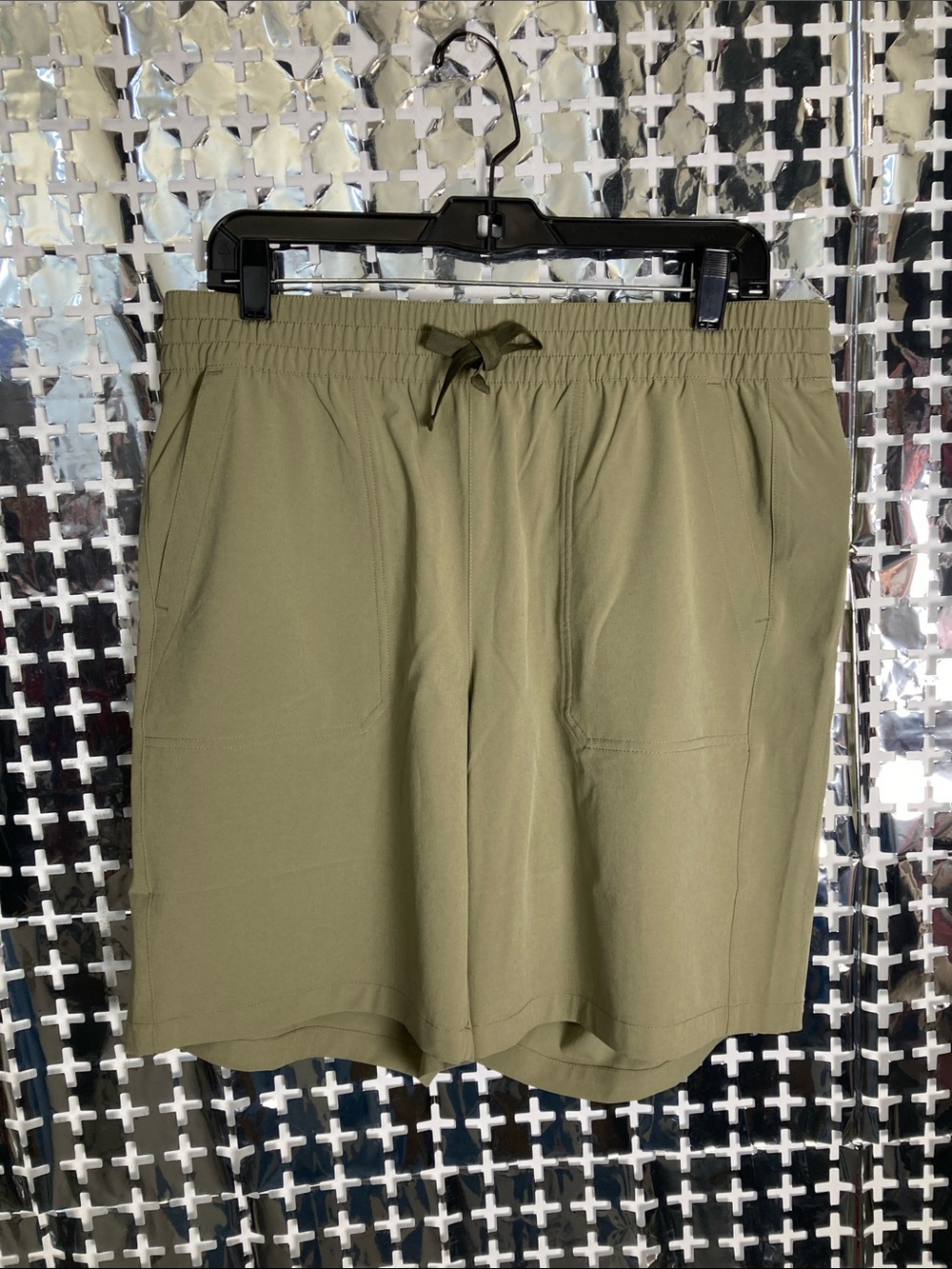 Orvis Olive Drawstring Athletic Shorts